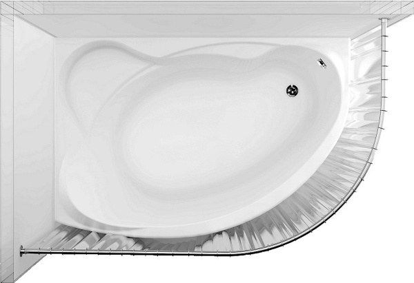 Акриловая ванна Aquanet Jersey 205405 168.9x99