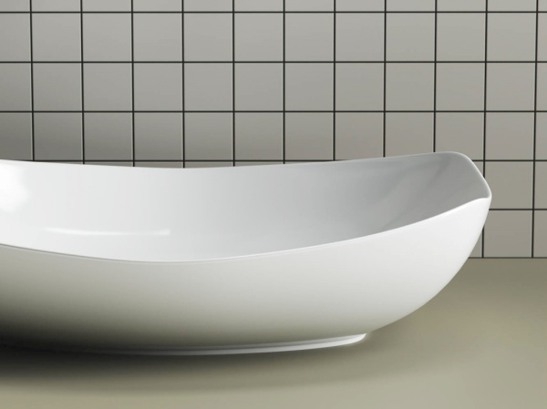 Раковина накладная овальная Ceramica Nova Element CN5016 фарфор цвет белый