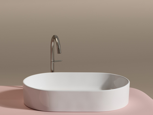 Раковина накладная овальная Ceramica Nova Element CN6048 фарфор цвет белый