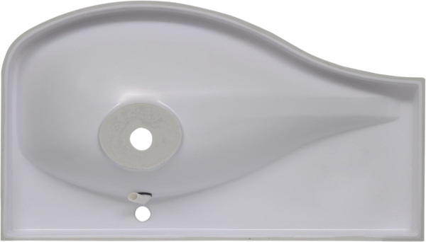 Раковина мебельная прямоугольная Aquanet Сопрано НФ-00007873 литьевой мрамор цвет белый