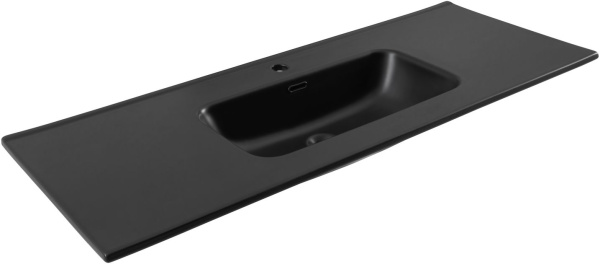 Раковина мебельная прямоугольная Aquanet Flat 00329258 керамика цвет черный матовый