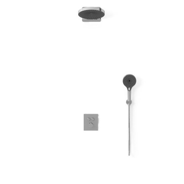 Душевая система со смесителем Vincea  VSFW-3I21T1CH монтаж встраиваемая в стену с термостатом хром