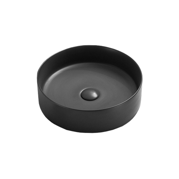 Раковина накладная круглая Vincea  VBS-216MA фарфор цвет темно-серый матовый