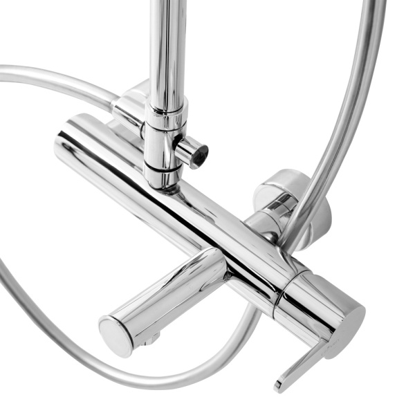 Душевая система со смесителем Cezares Leaf LEAF-CVDA-30-01 монтаж настенная без термостата хром