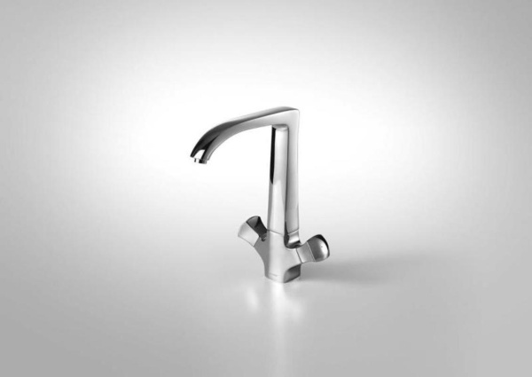 Смеситель для кухни Bravat Whirlpool F778112C без подключения к фильтру хром