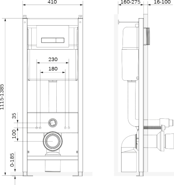 Инсталляция для унитаза Am.Pm Start I012703.0201 