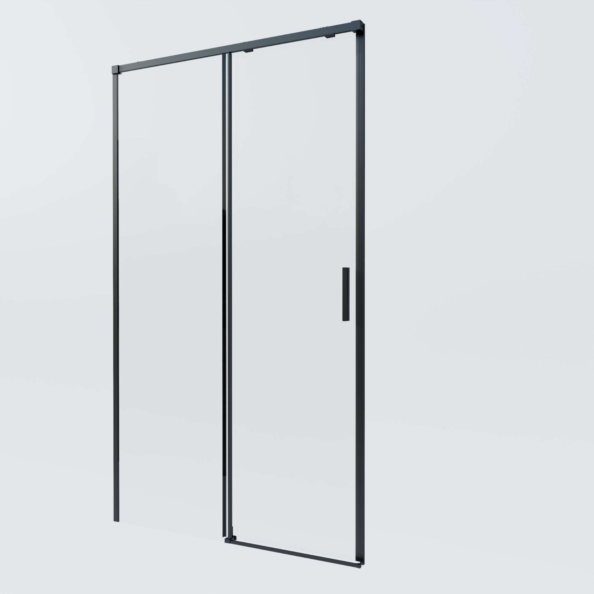 Душевая дверь Vincea Soft 2 VDS-3SO2140CLB 140 см стекла прозрачные, профиль черный
