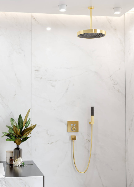Лейка для душа Hansgrohe Rainfinity 26866990 полированное золото 