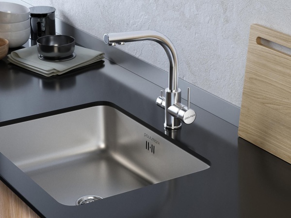 Смеситель для кухни Paulmark Essen Es213011-CR с подключением к фильтру хром