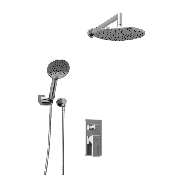 Душевая система со смесителем Wasserkraft  A14130 монтаж встраиваемая в стену без термостата хром
