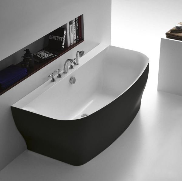 Акриловая ванна BelBagno  BB74-NERO 165x78