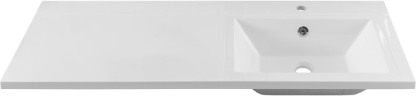 Раковина над стиральной машиной мебельная прямоугольная Aquanet Персона 00168174 литьевой мрамор цвет белый