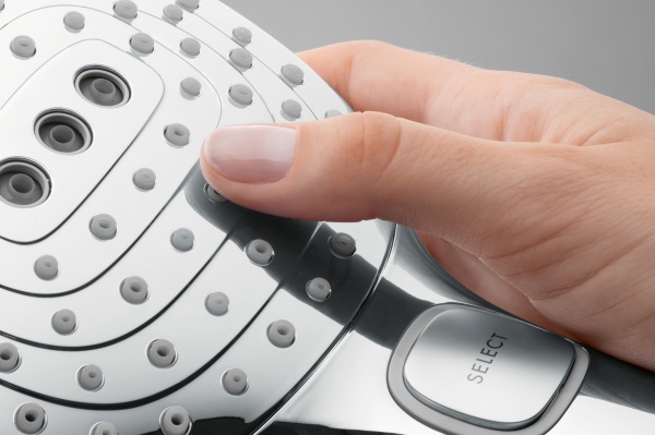 Душевая система со смесителем Hansgrohe Raindance Select E 27112400 монтаж настенная с термостатом хром/белый