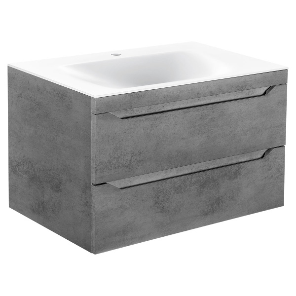 Тумба  подвесная Vincea Fine VMC-2F800BT 80 см  2 ящика цвет Beton 