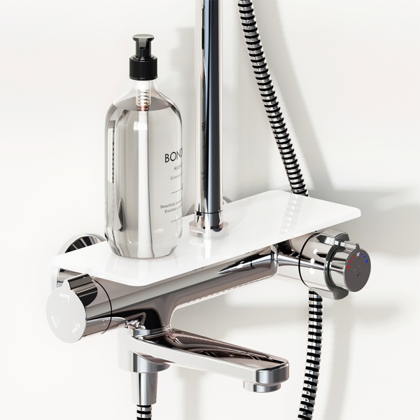 Душевая система со смесителем Damixa Jupiter 977760000 монтаж настенная без термостата хром