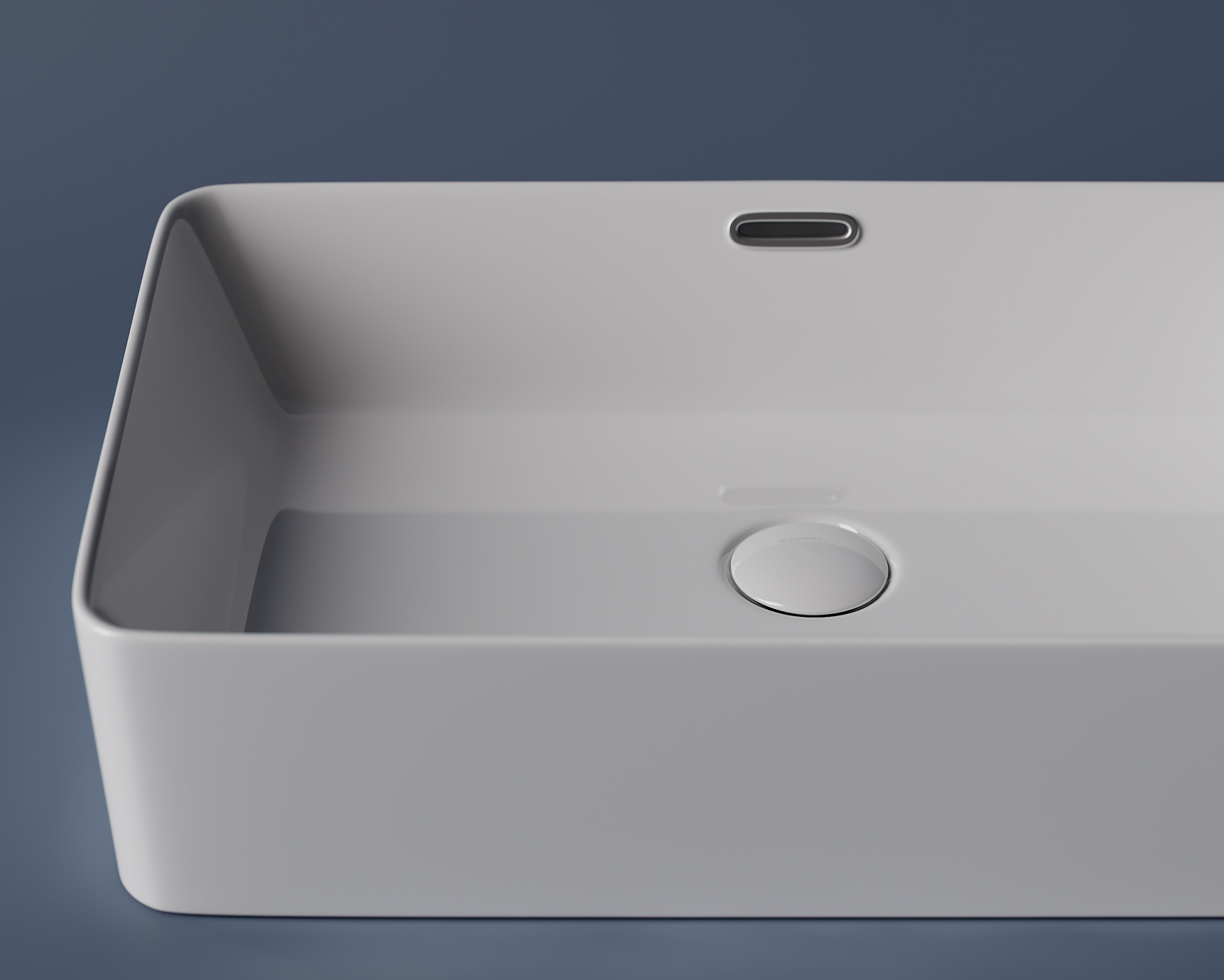 Раковина накладная прямоугольная Ceramica Nova Element CN5025 фарфор цвет белый