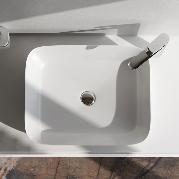 Раковина  прямоугольная Am.Pm Func M8FWCC10510WG фарфор цвет белый глянцевый