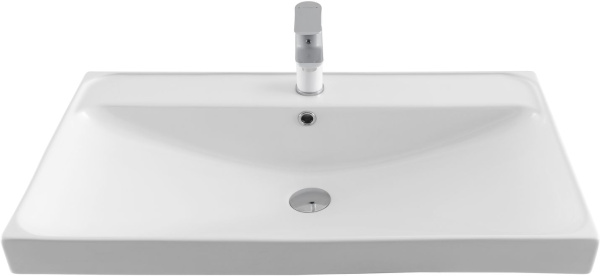 Раковина мебельная прямоугольная Aquanet Flash 00333268 керамика цвет белый