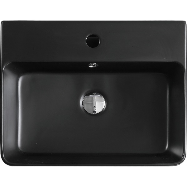 Раковина  прямоугольная Esbano CIRCON-52 ESRNCIRC52MB фаянс цвет черный матовый