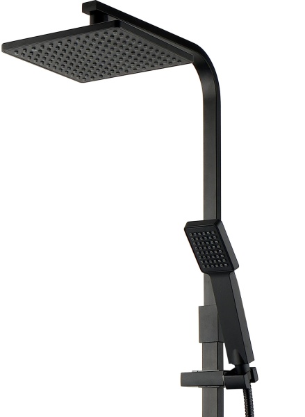 Душевая система со смесителем Aquanet Gotic AF440-72-S-B монтаж настенная без термостата черный