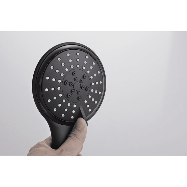 Душевая система со смесителем Orans  OLS-7558 монтаж настенная без термостата черная матовая