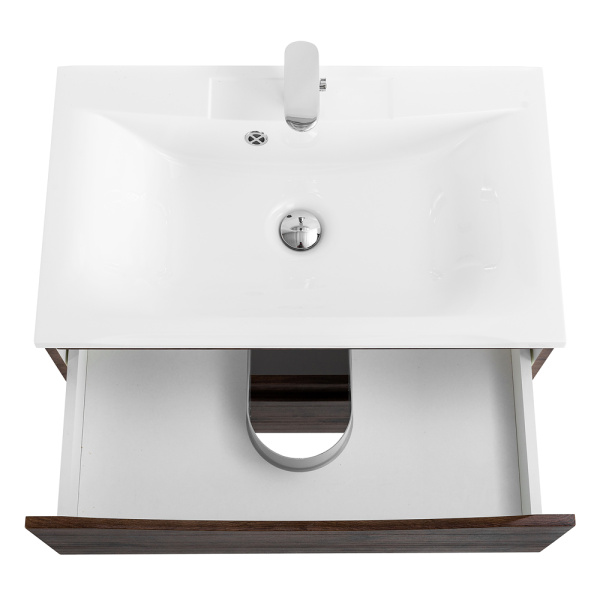 Тумба под раковину подвесная BelBagno Marino MARINO-650-2C-SO-RW-P 65 см  2 ящика цвет Rovere Moro 