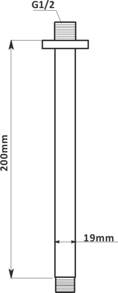 Держатель верхнего душа Aquanet Passion AF301-93  