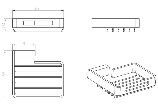 Держатель для губки Boheme Q 10959-MW 