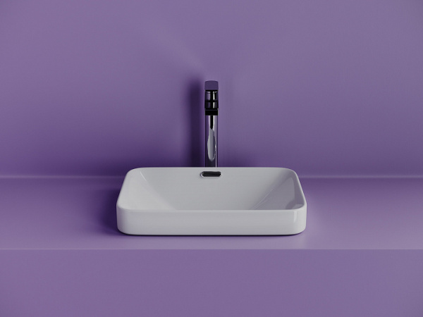 Раковина встраиваемая сверху прямоугольная Ceramica Nova Element CN6078 фарфор цвет белый