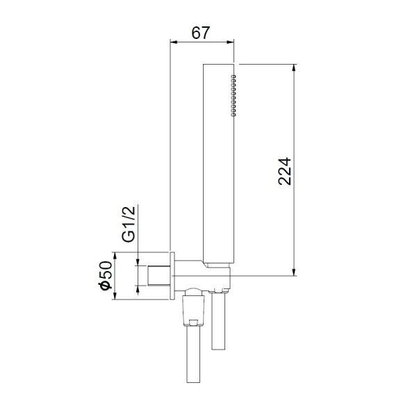 Душевой гарнитур Webert Shower Set AC1046560 черный 