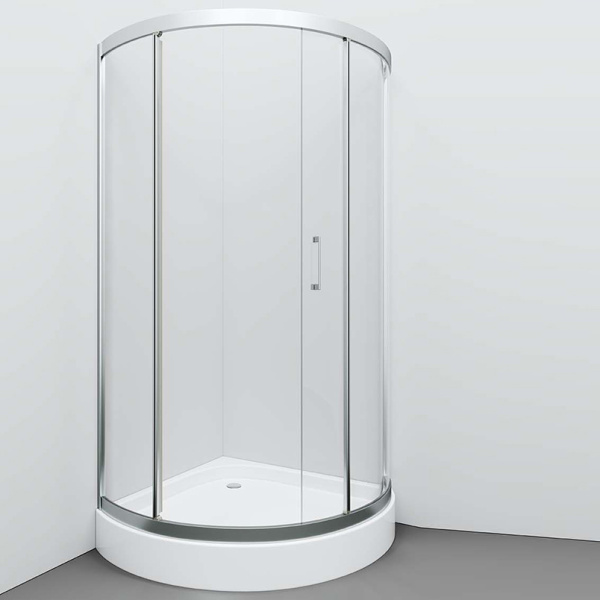 Душевой угол Am.Pm Tender W45G-315-090TM четверть круга  стекла прозрачные, профиль хром