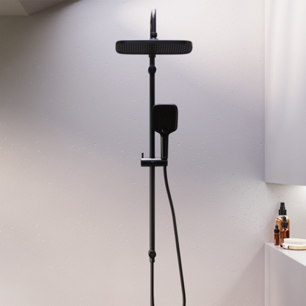 Душевая система без смесителя Damixa Gala 953000000.00E+00 монтаж настенная без термостата черный