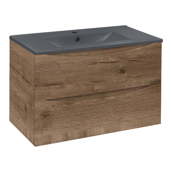 Тумба  подвесная Vincea Mia VMC-2MC750VO 75 см  2 ящика цвет V.Oak 