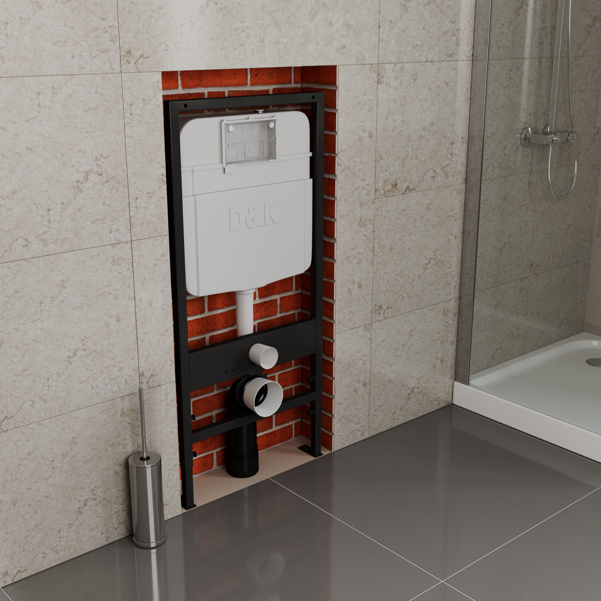 Инсталляция для подвесного унитаза D&amp;K  DI8055119 механическая