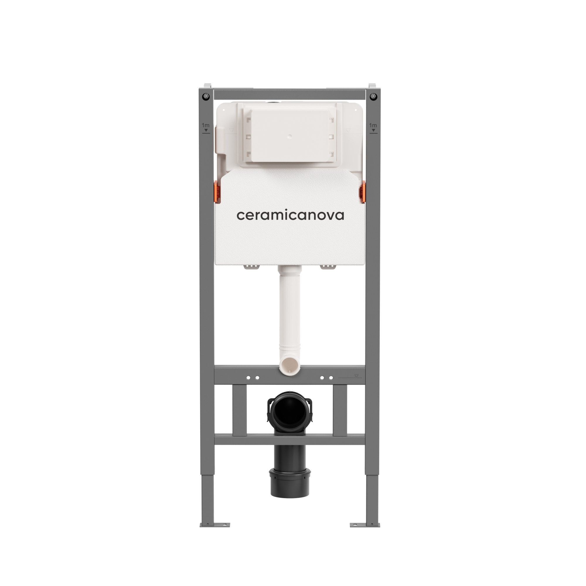 Комплект инсталляции с подвесным унитазом Ceramica Nova Forma CN3009_121001MB крышка-сиденье в комплекте быстросъемное с микролифтом, клавиша смыва в комплекте черная матовая