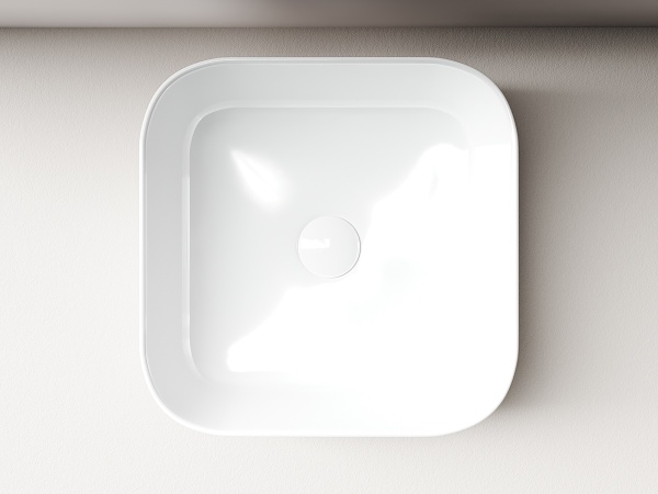 Раковина накладная квадратная  Ceramica Nova Element CN6012 фарфор цвет белый