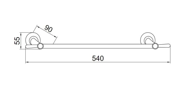 Полотенцедержатель Boheme Chiaro 10502 настенный Gold