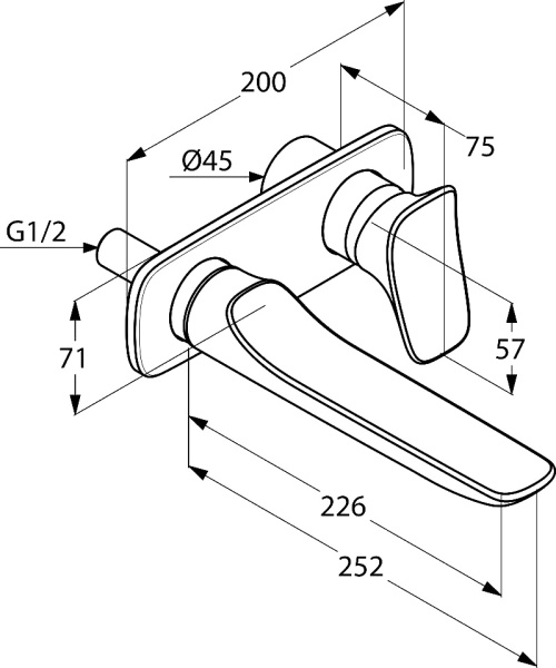 Смеситель для раковины Kludi Ambienta 532450575 хром