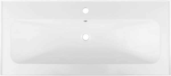 Раковина мебельная прямоугольная Aquanet Арт 00318926 литьевой мрамор цвет белый