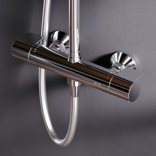 Душевая система со смесителем Am.Pm X-Joy F0785A400 монтаж настенная с термостатом хром
