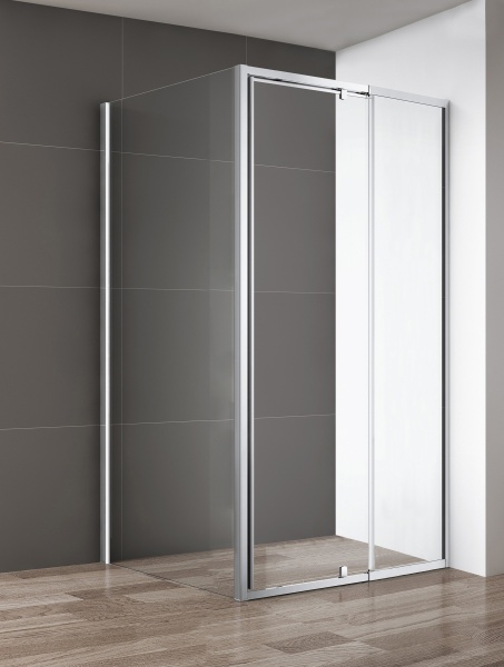 Душевой угол Cezares Variante VARIANTE-AH-1-90/100-100-C-Cr квадратная   стекла прозрачные, профиль хром