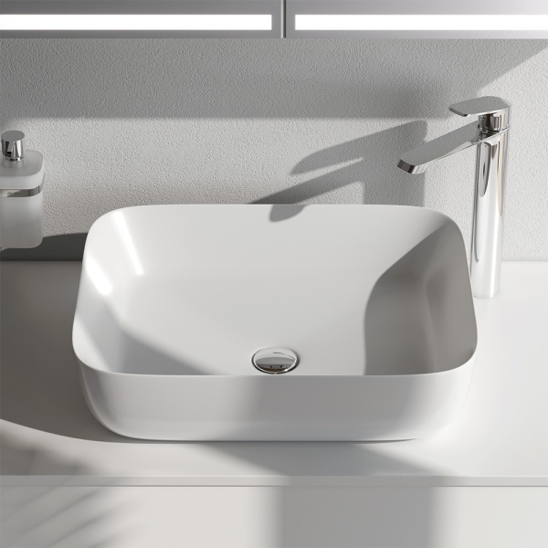 Раковина  прямоугольная Am.Pm Func M8FWCC10510WG фарфор цвет белый глянцевый