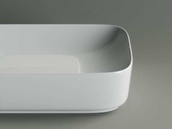 Раковина накладная прямоугольная Ceramica Nova Element CN5021 фарфор цвет белый
