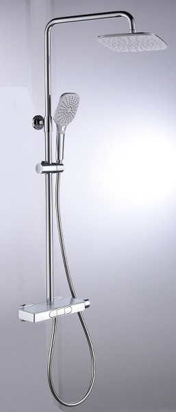 Душевая система со смесителем Black&White Universe UK5010C монтаж настенная без термостата хром