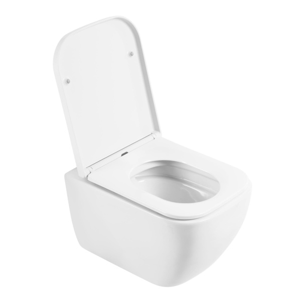 Унитаз подвесной BelBagno Alpina BB10100CHR/SC Rimless фаянс белый