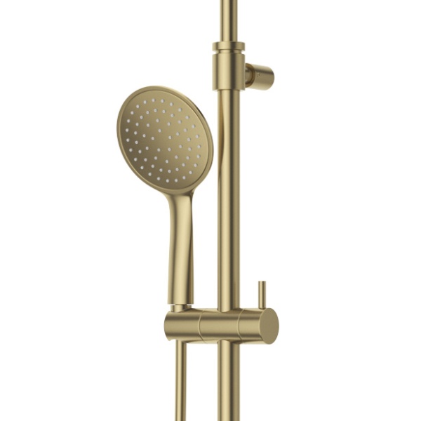 Душевая система со смесителем Cezares Leaf LEAF-CVDA-30-L-SR монтаж настенная без термостата sunrise