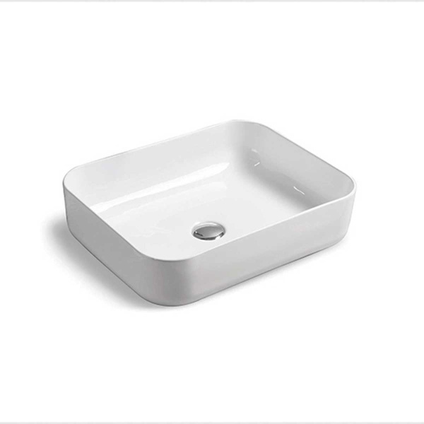 Раковина накладная прямоугольная Vincea  VBS-105 фарфор цвет белый