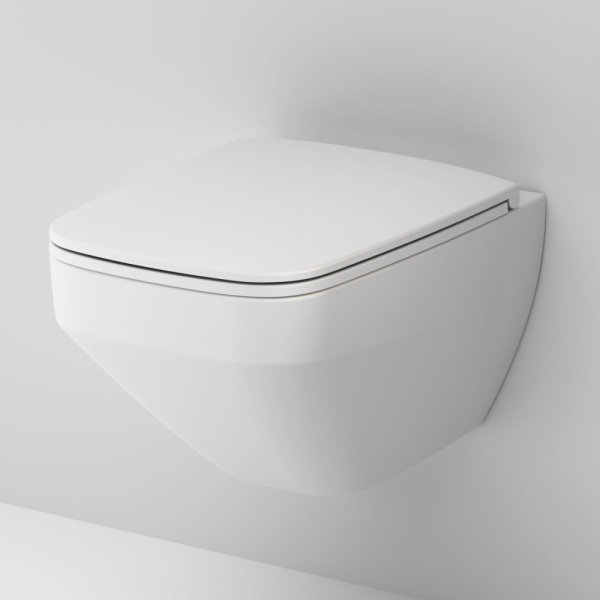 Унитаз подвесной Am.Pm Inspire V2.0 C50A1700MWSC Rimless дюропласт нержавеющая сталь фарфор белый матовый
