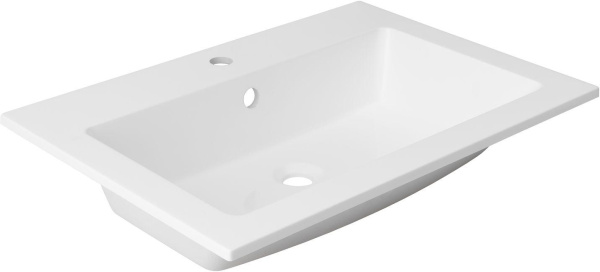 Раковина мебельная прямоугольная Aquanet Мокка 00303657 искусственный камень цвет белый