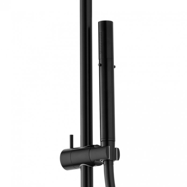 Душевая система со смесителем Cezares Eco ECO-CVD-NOP монтаж настенная без термостата черный матовый